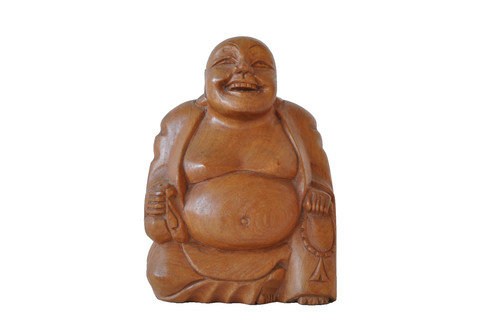 Teak holz budda handarbeit - teak,