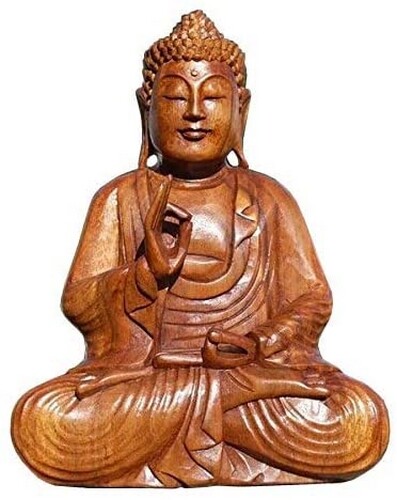 Wogeka buddha meditation holz - wogeka,